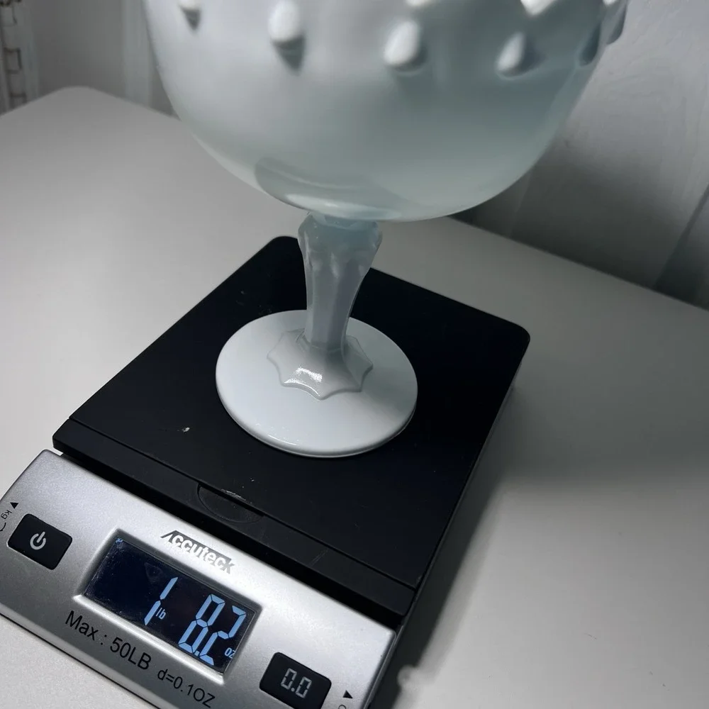 Vintage Indiana Milk Glass Compote/Bowl With Pedestal Teardrop